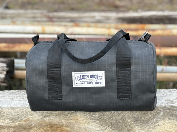 Duffel Bag - black ripstop canvas