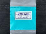 Extra large PVC toiletry bag - in stock - grey/aqua/black